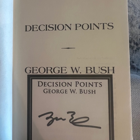 Signed decision points. George Bush